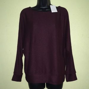 New A. New day Top Blouse Crew Bib size S.